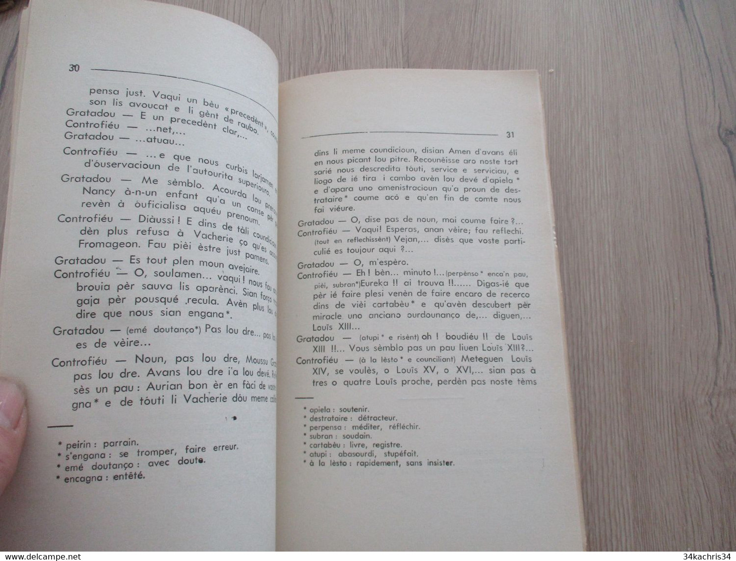 Félibrige Occitan provençal Bilingue Eigard G.Raizon 1960 Comédie Nanci  envoi de l'Auteur à Roux Ami de Lenguedoc