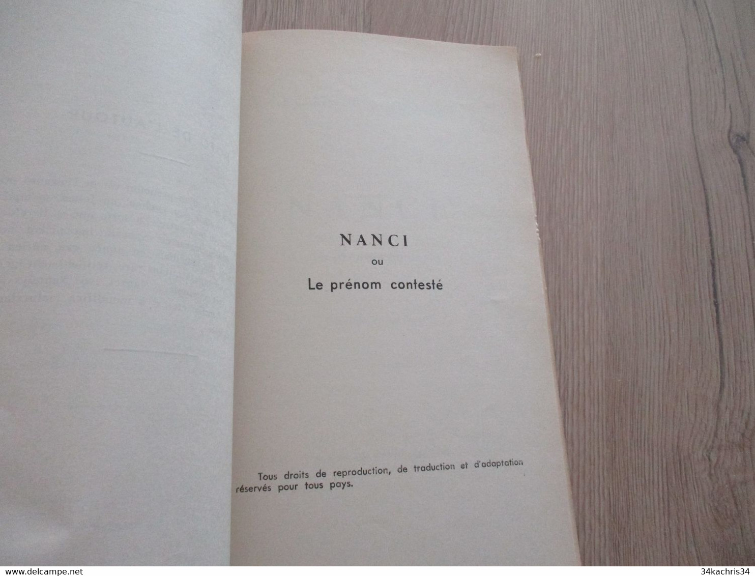 Félibrige Occitan provençal Bilingue Eigard G.Raizon 1960 Comédie Nanci  envoi de l'Auteur à Roux Ami de Lenguedoc