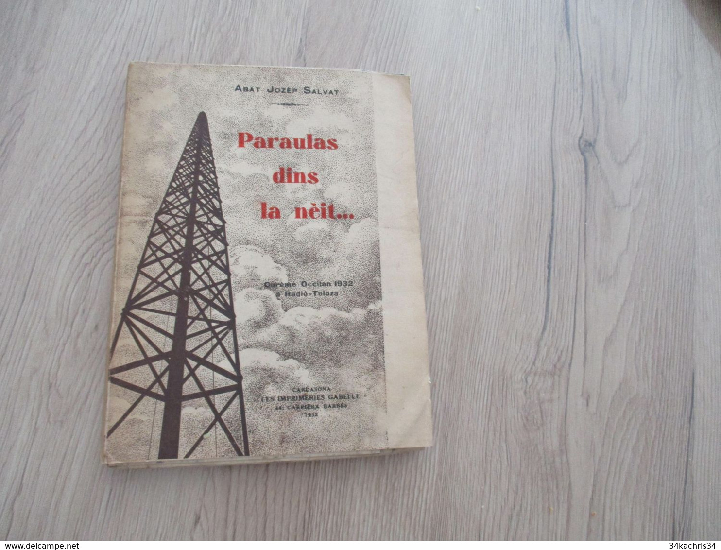 Félibrige Occitan Provençal  EO Un Des 40 Sur Papier Madagascar Envoi De Salvat à Loubet Paraulas Dins La Neit - Cultura