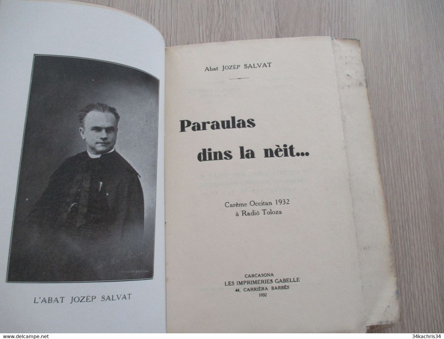 Félibrige Occitan Provençal  EO Un Des 40 Sur Papier Madagascar Envoi De Salvat à Loubet Paraulas Dins La Neit - Ontwikkeling