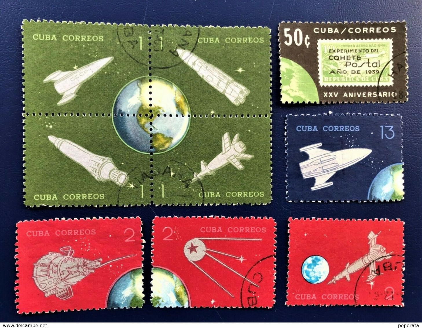 CUBA, Spanish Antillas 1964, Collection XXV An Cohete Postal /XXV Rocket - Collections, Lots & Séries