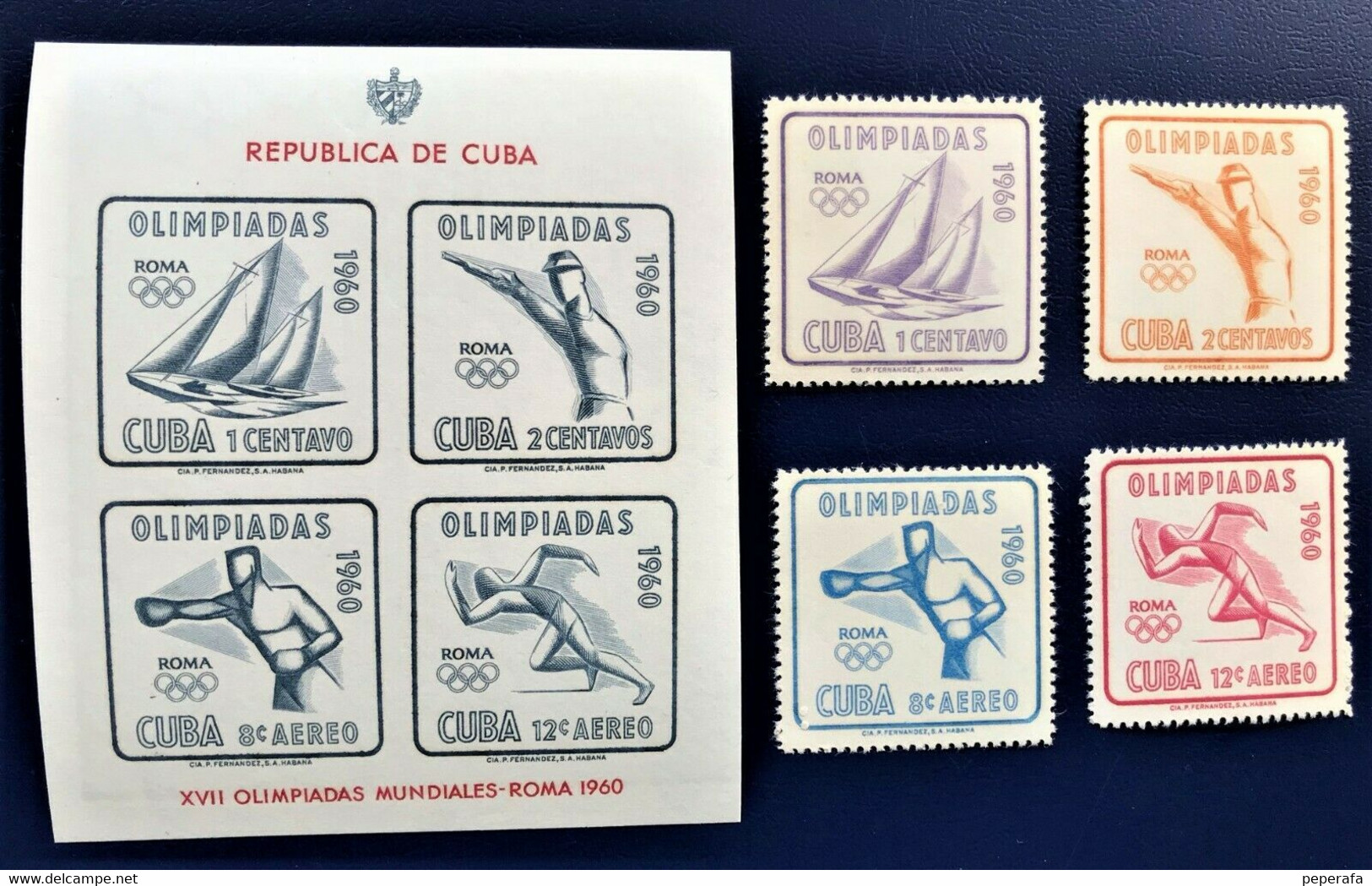 CUBA, Spanish Antillas 1960, Juegos Olímpicos De Roma / Rome Olympics ** - Collections, Lots & Series