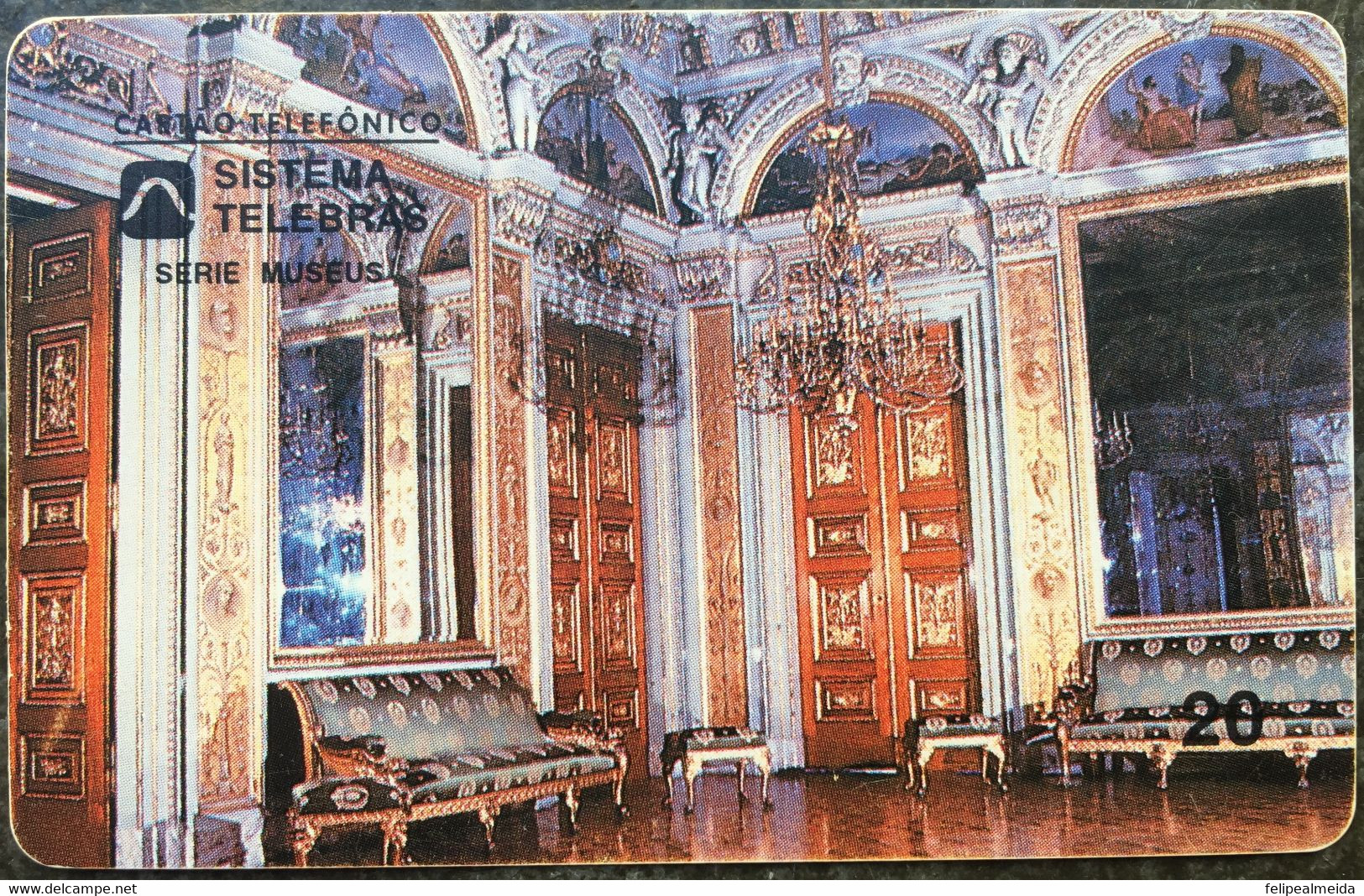 Phone Card Manufactured By Telebras In 1996 - Series Series Museums - Noble Room - Museum Of The Republic - Rio De Janei - Kultur