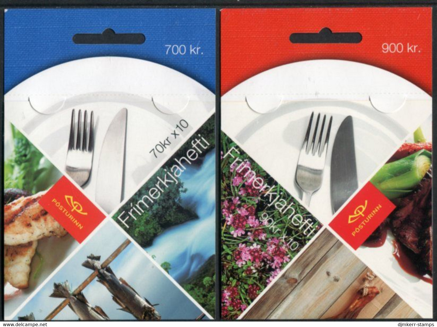 ICELAND  2005 Europa: Gastronomy Booklets  MNH / **.  Michel 1102-03 MH - Booklets