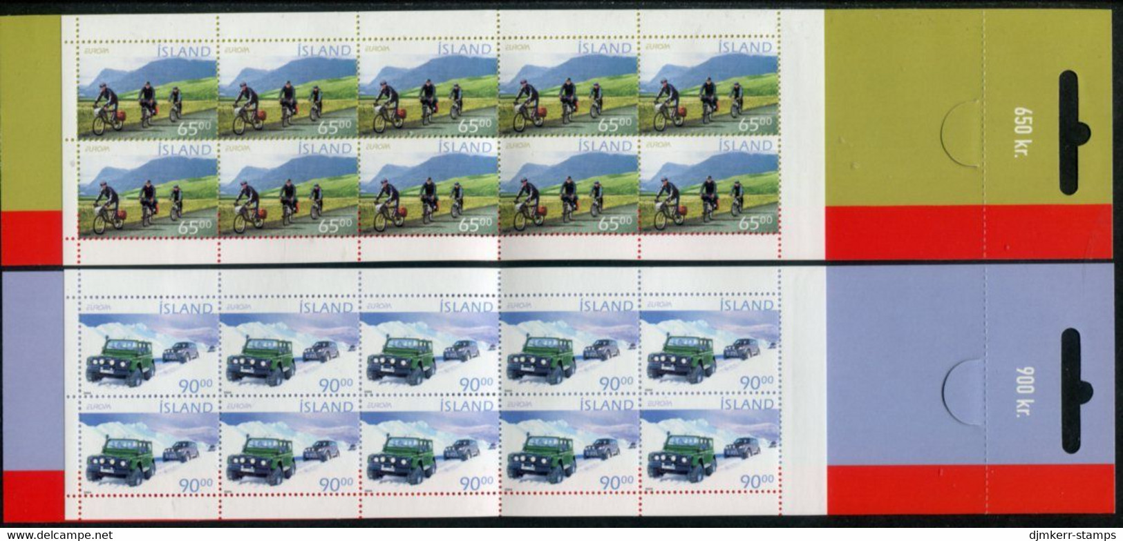 ICELAND  2004 Europa: Holidays Booklets  MNH / **.  Michel 1066-67 MH - Markenheftchen