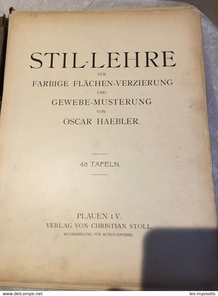 Stil-lehre  48 Plaques Modèle 1900 De Style Primitif Arts Décoratifs  Par Oskar Haebler - Arte