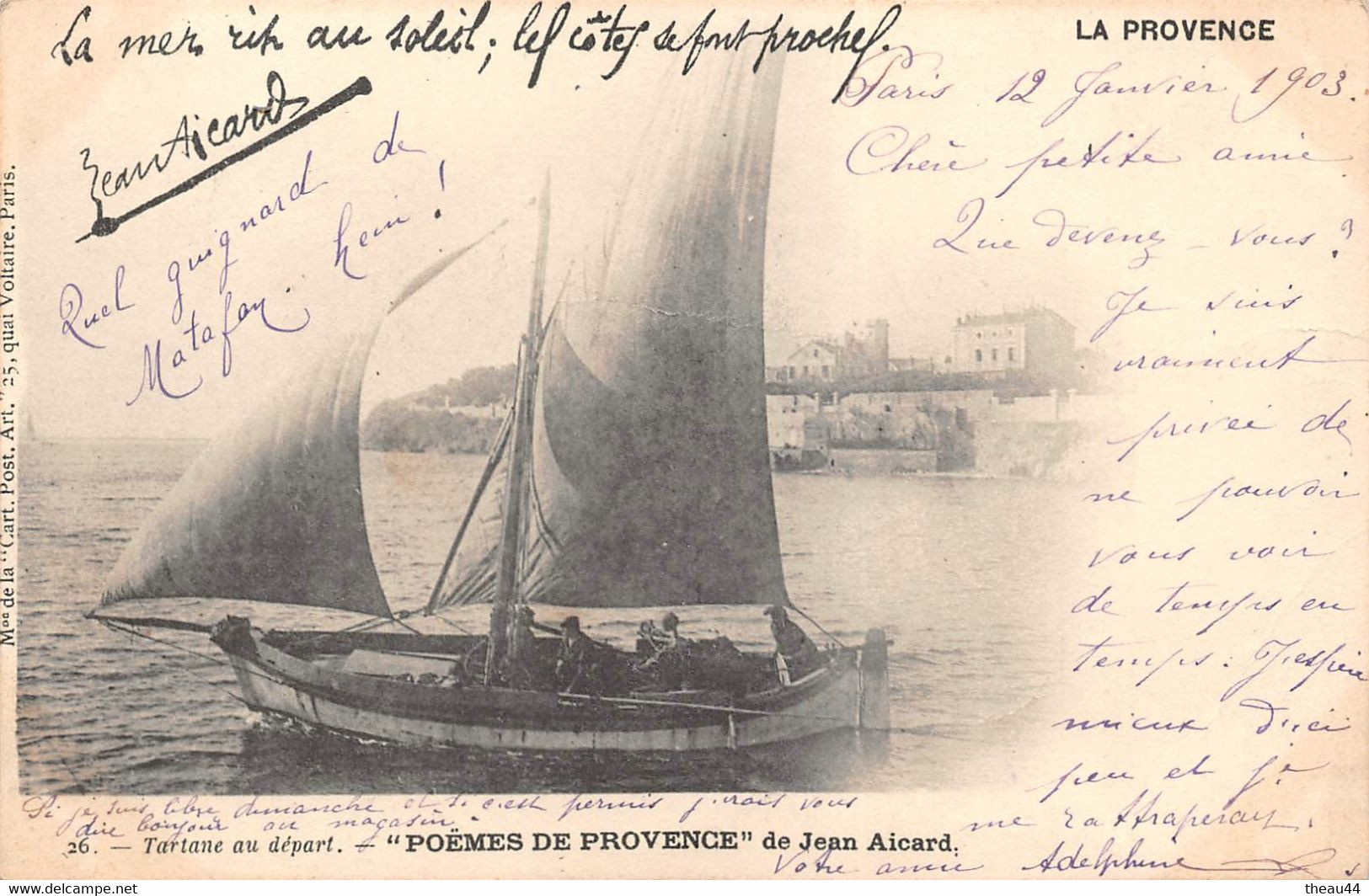 ¤¤   -   Lot De 5 Cartes De Bateaux De Pêche - Pêcheurs - Provence, Esterel, Tréport   -   ¤¤ - Pêche