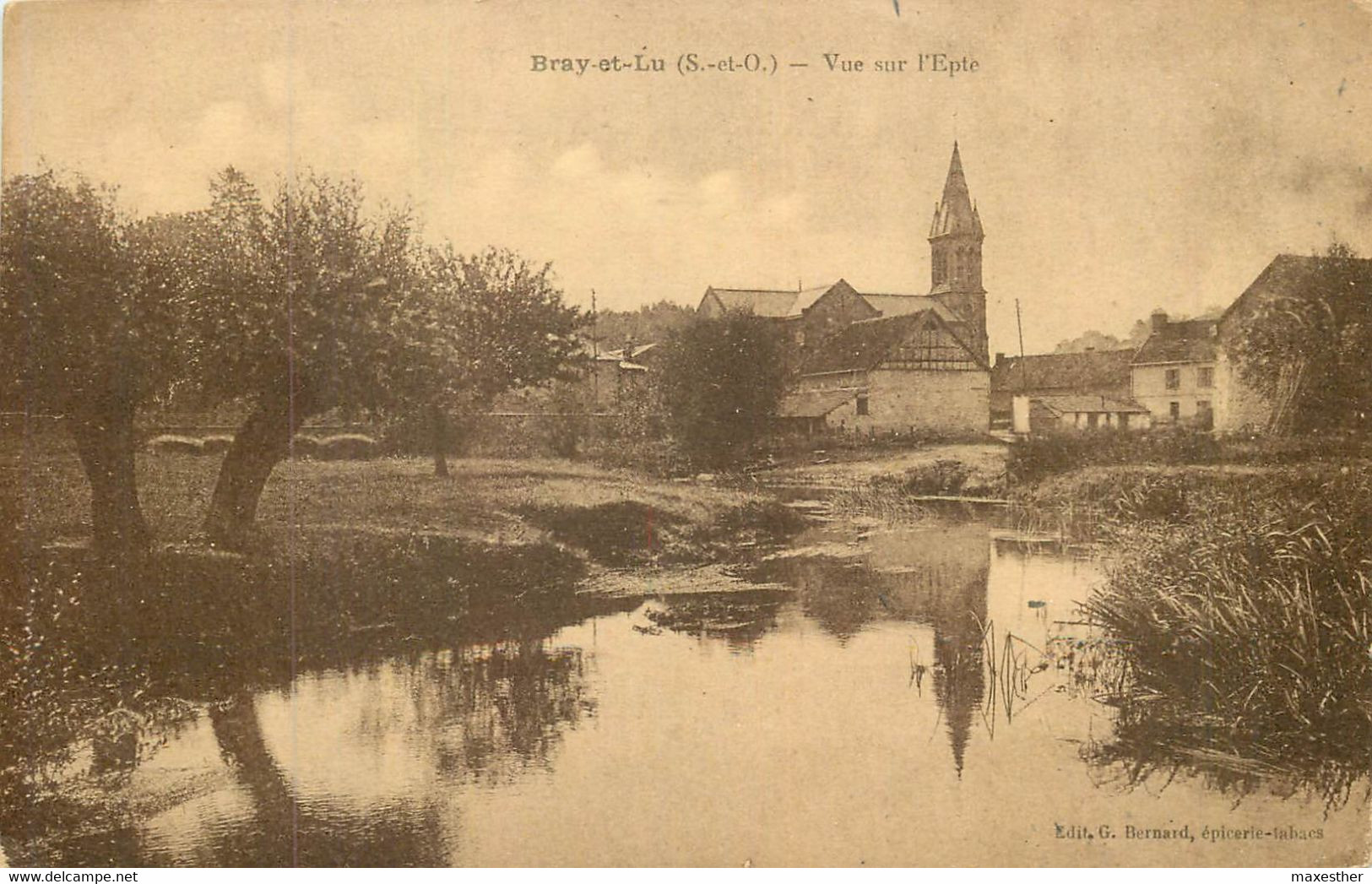 BRAY ET LU Vue Sur L'Epte - Bray-et-Lû