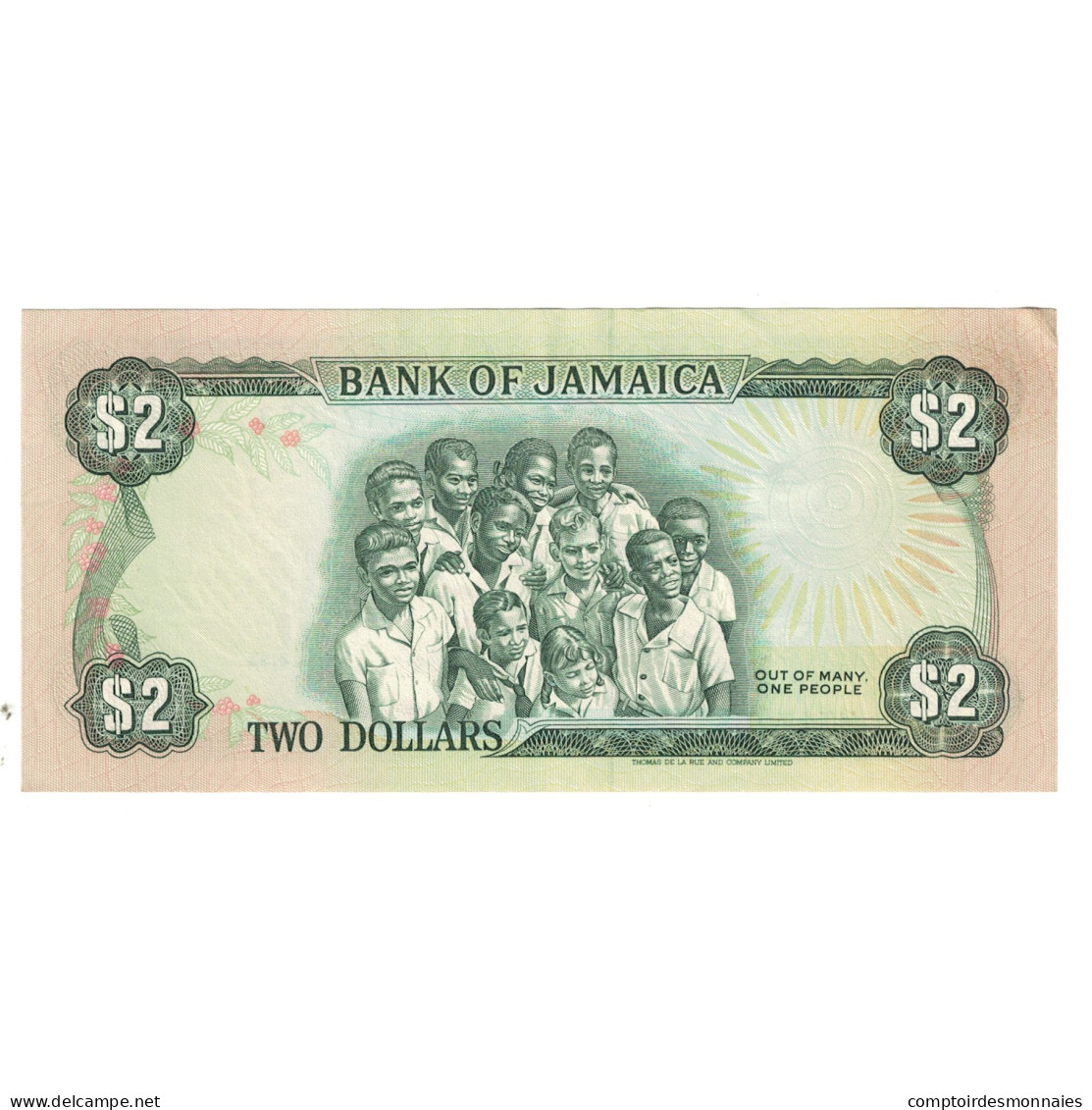 Billet, Jamaïque, 2 Dollars, 1992, 1992-02-01, KM:69d, SUP - Jamaique