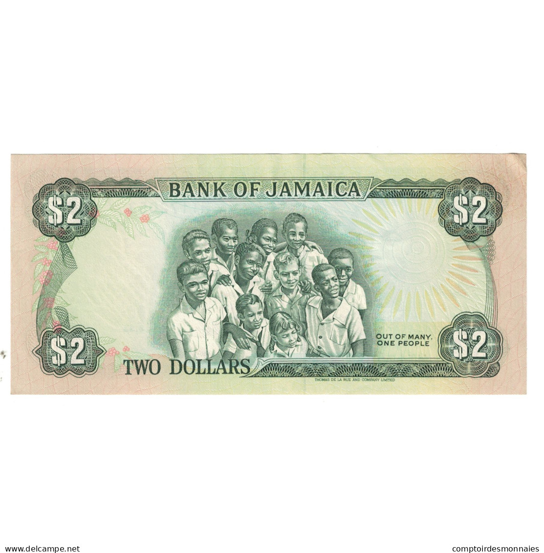 Billet, Jamaïque, 2 Dollars, 1992, 1992-02-01, KM:69d, SUP - Jamaica