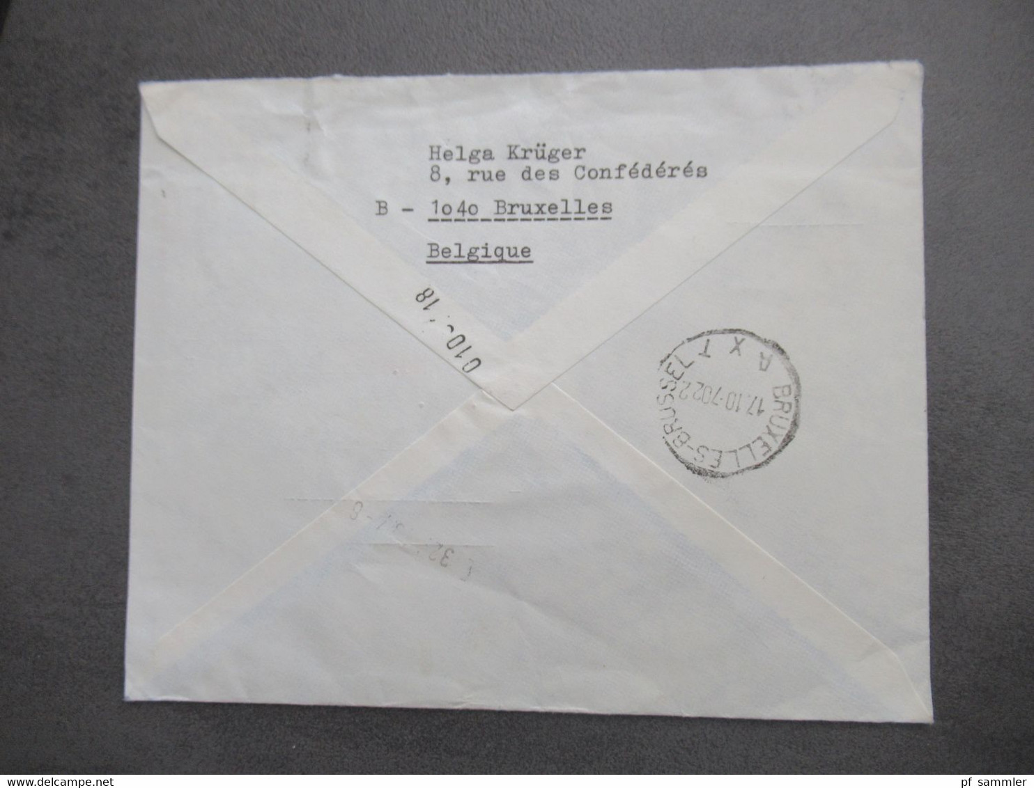 Belgien Auslandsbrief 1970 Per Expres Spoedbestelling An Die SPK Hildesheim Zweigstelle Marienburger Höhe - Storia Postale