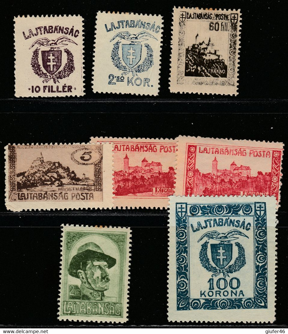 Lajtabansag - Local Stamps - Occupazione Militare Dell'Ungheria - Nuovi Linguellati - Emissions Locales