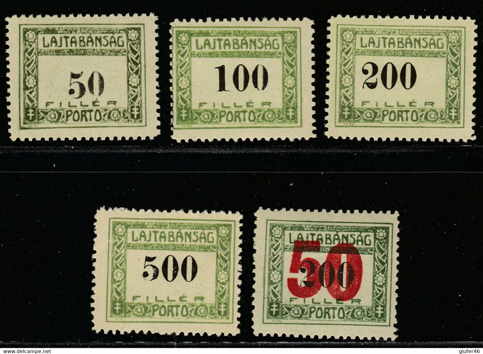 Lajtabansag - Francobolli Locali - Occupazione Militare Dell'Ungheria - Nuovi Linguellati - Local Post Stamps