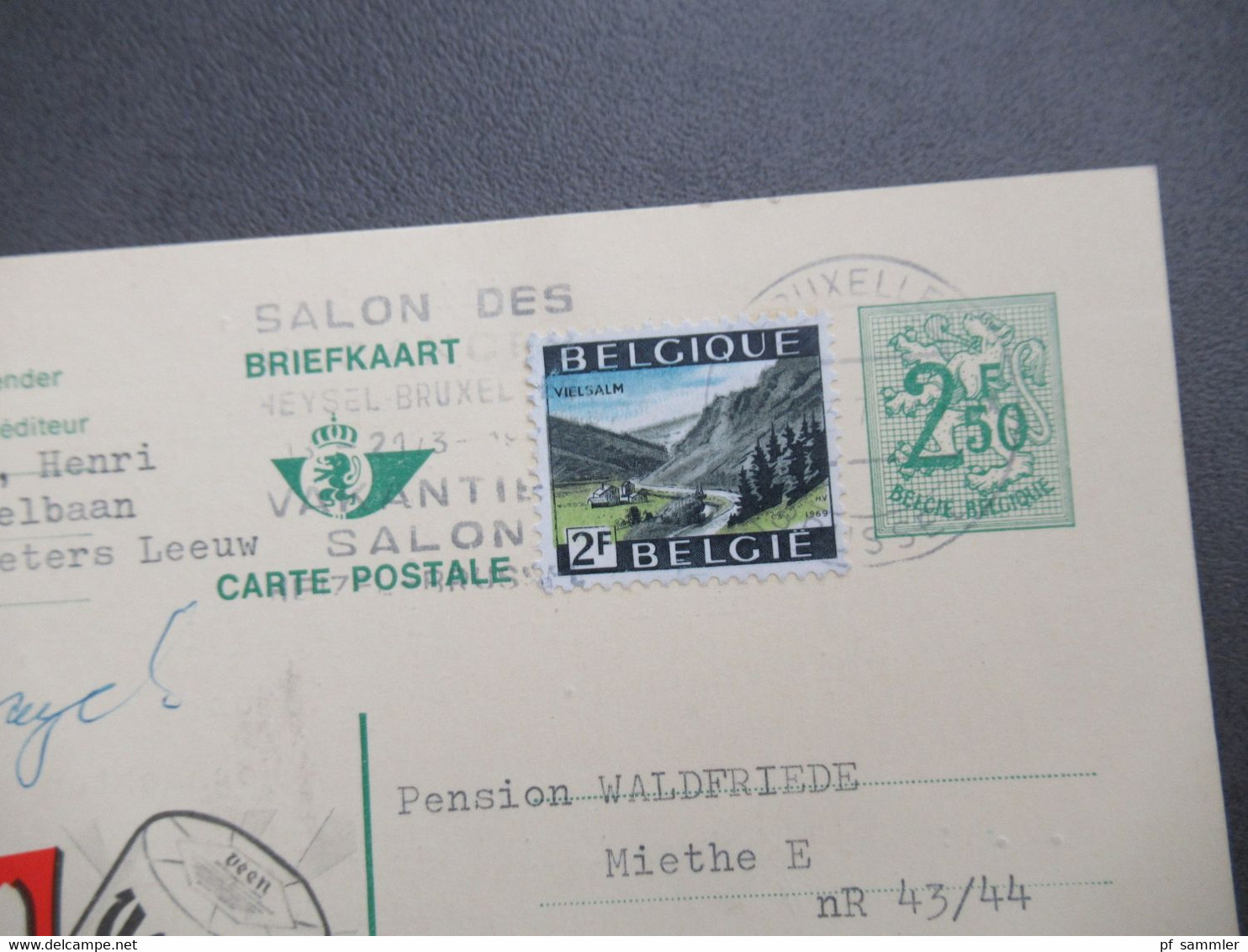 Belgien Ganzsache Werbe PK Publibel 2426NF Veen Anno 1891 Biscottes Aux Oeufs Nach Bodensdorf Österreich Gesendet - Covers & Documents