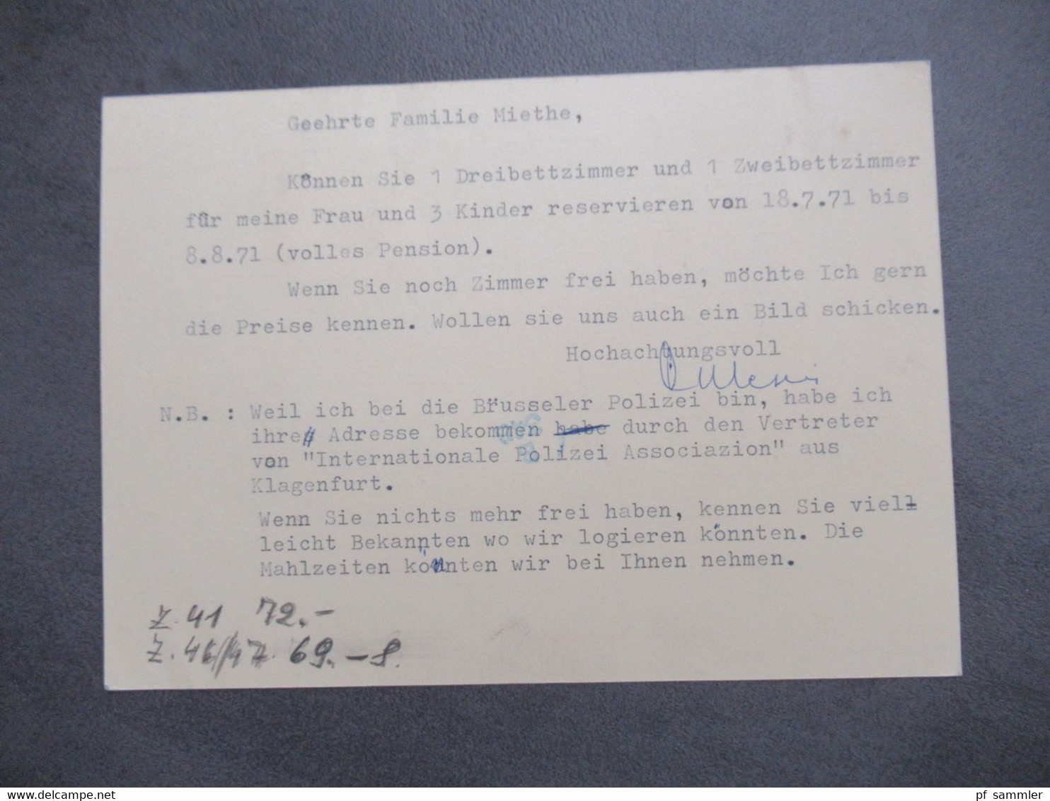 Belgien Ganzsache Werbe PK Publibel 2426NF Veen Anno 1891 Biscottes Aux Oeufs Nach Bodensdorf Österreich Gesendet - Brieven En Documenten