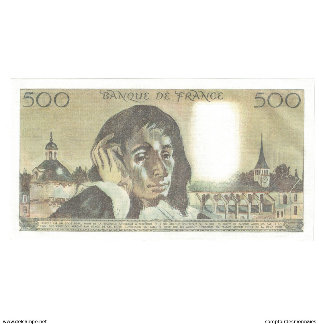 France, 500 Francs, Pascal, 1984, 1984-07-05, SUP+, Fayette:71.31, KM:156e - 500 F 1968-1993 ''Pascal''