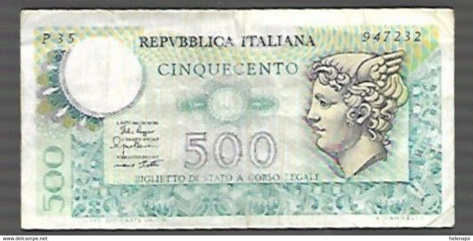 Italie Mercure - 500 Lire