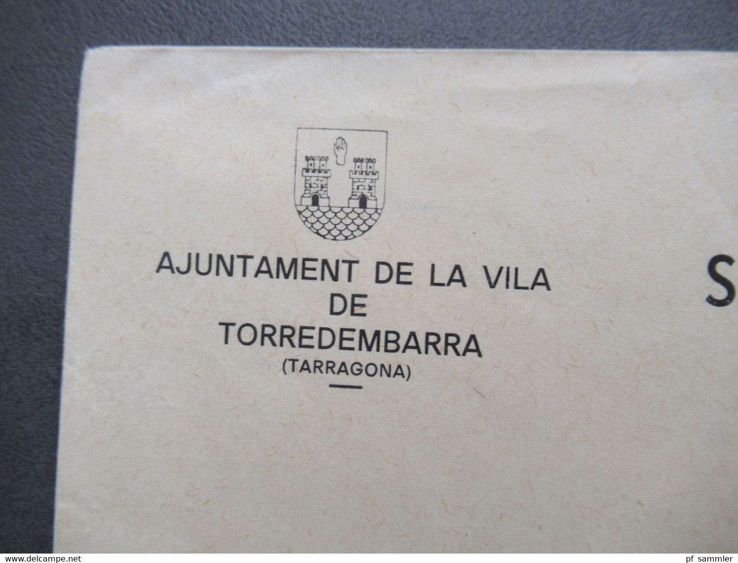 Spanien 1981 Einschreiben Gestempelter R-Zettel Torredembarra Stempel Certificado Nach Hildesheim Gesendet - Briefe U. Dokumente