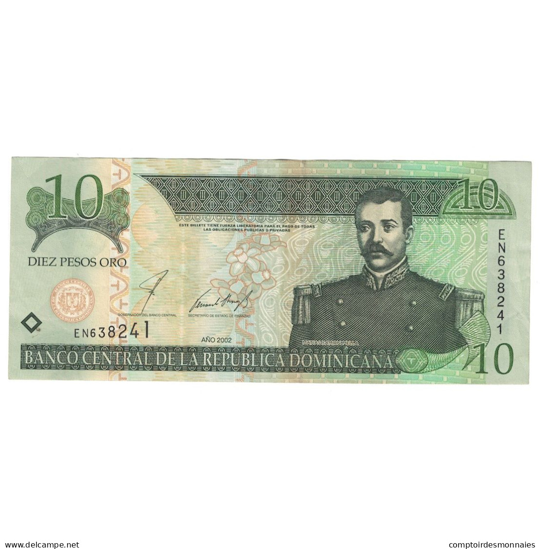 Billet, Dominican Republic, 10 Pesos Oro, 2002, KM:168b, SUP - Dominicaine