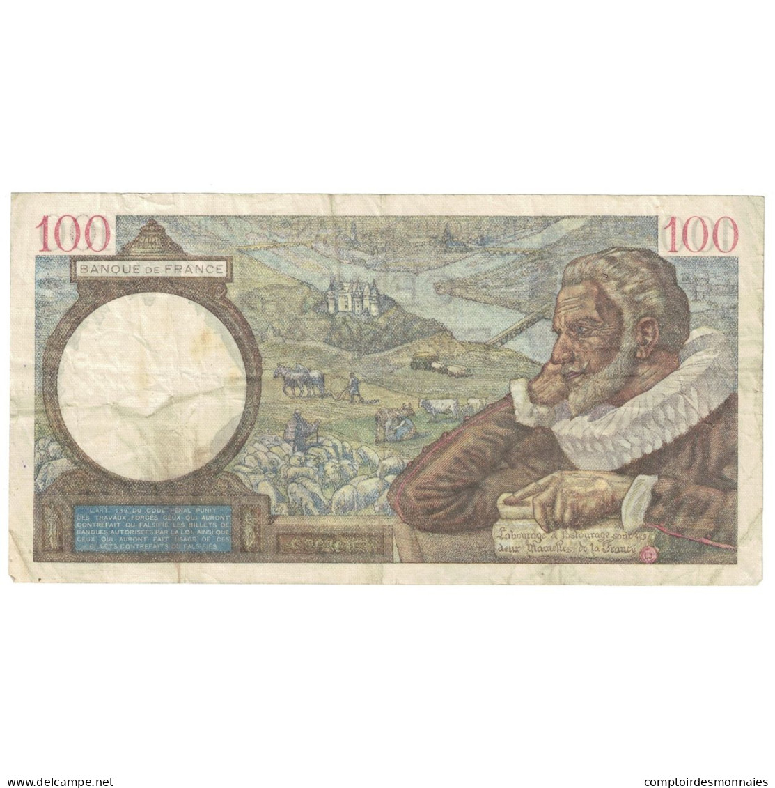 France, 100 Francs, Sully, 1939, 1939-12-28, TTB, Fayette:26.19, KM:94 - 100 F 1939-1942 ''Sully''