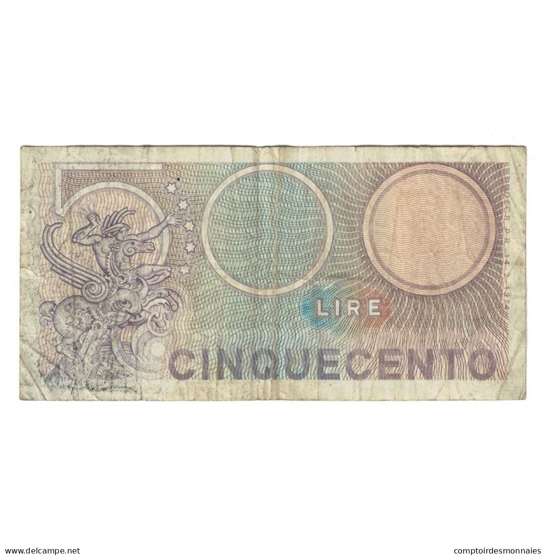 Billet, Italie, 500 Lire, 1974, 1974-02-14, KM:94, TB - 500 Lire