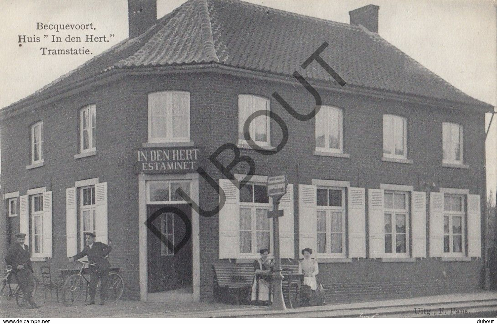 Postkaart/Carte Postale - BEKKEVOORT - Huis "In Den Hert" - Tramstatie - Topkaart!!   (C1737) - Bekkevoort