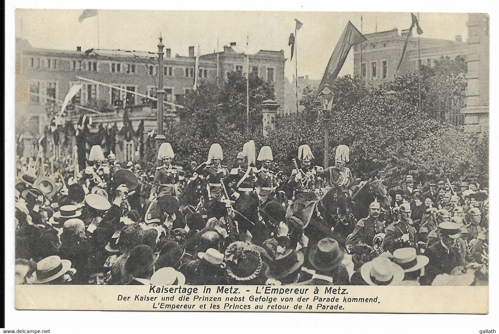 57-METZ- L'Empereur à Metz - L'empereur Et Tes Princes Au Retour De La Parade...  Animé - Metz