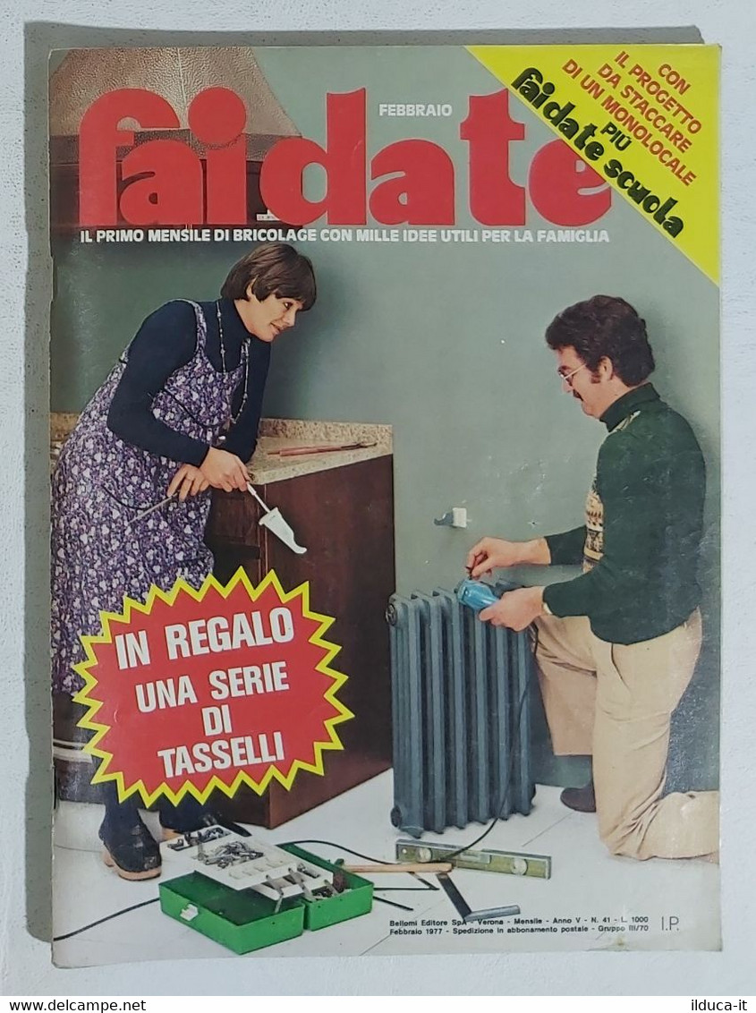 27552 FAI DA TE - A.V Nr 41 1977 - Letto Danese - Voliera Da Terrazzo - Textes Scientifiques