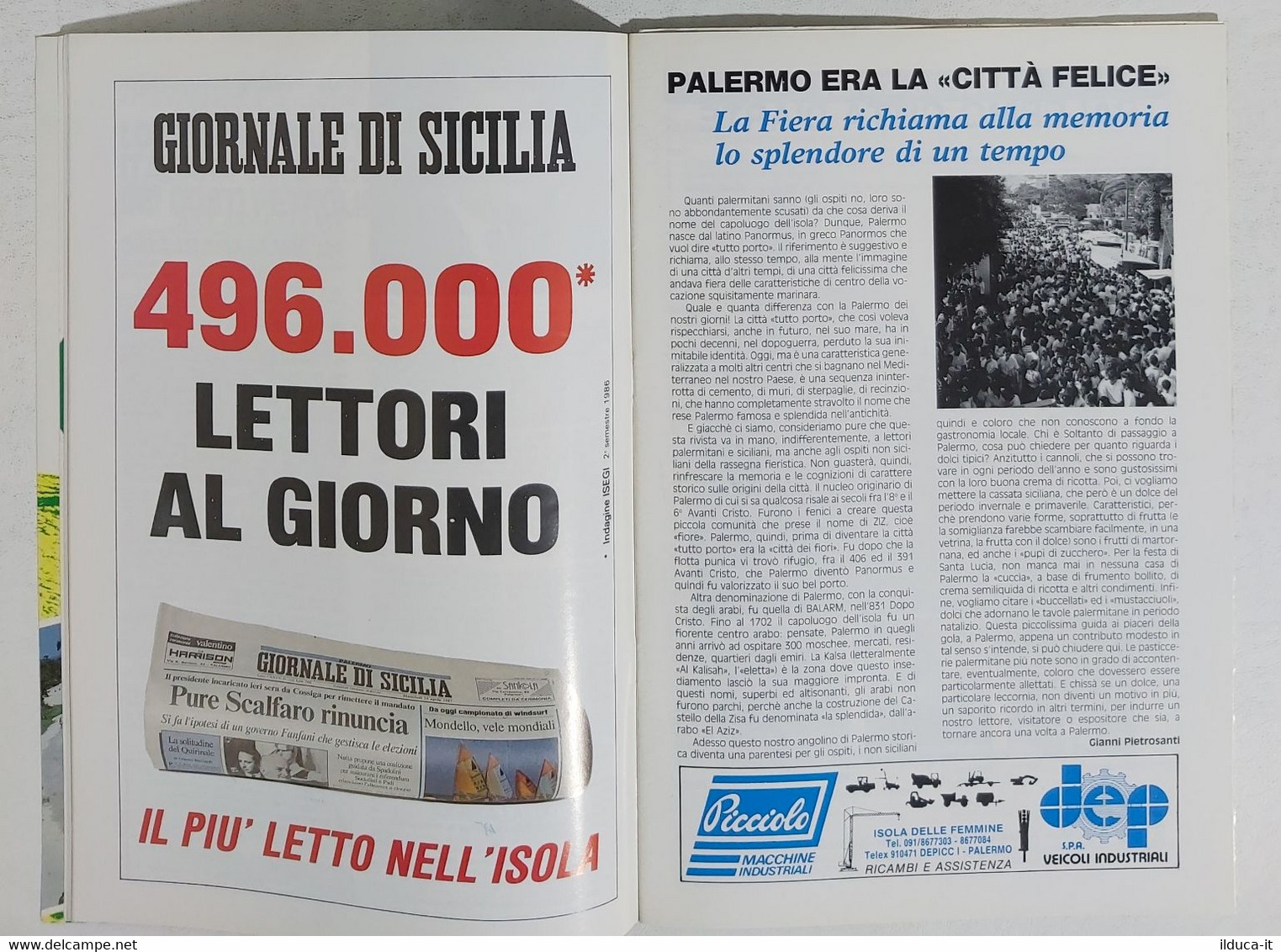 43245 Viva La Fiera - XLII Fiera Del Mediterraneo - Palermo 1987 - Textes Scientifiques