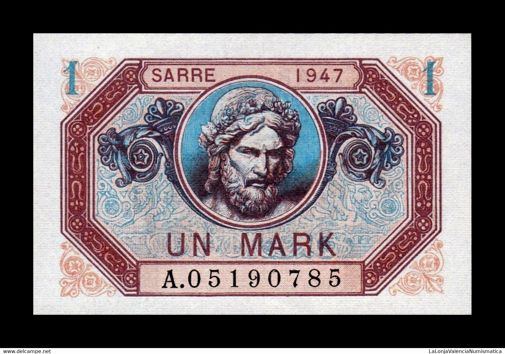 Sarre 1 Mark 1947 Pick 3 SC UNC - [ 8] Saarland - Saar