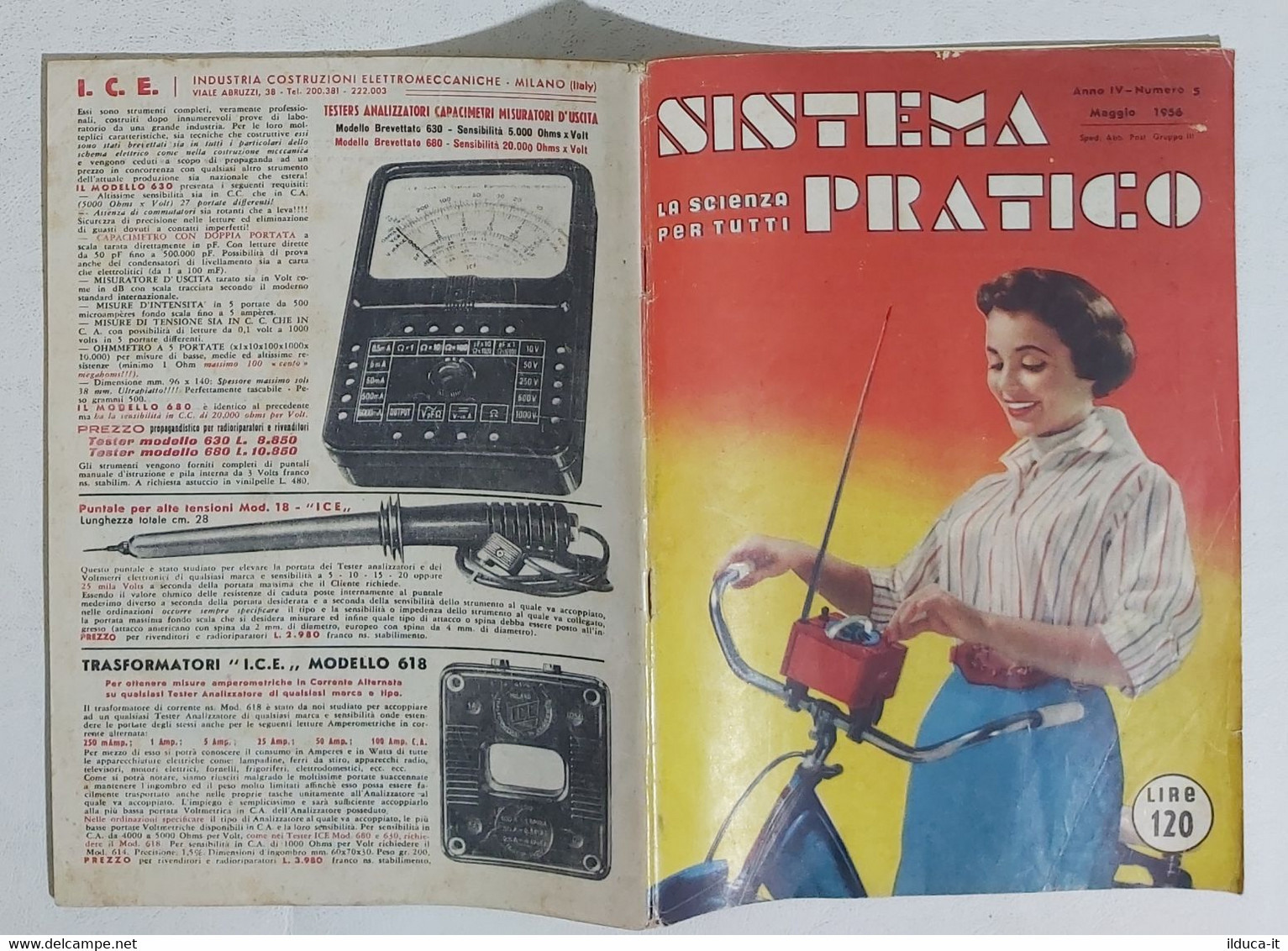 44592 SISTEMA PRATICO - Anno IV Nr 5 1956 - SOMMARIO - Wetenschappelijke Teksten