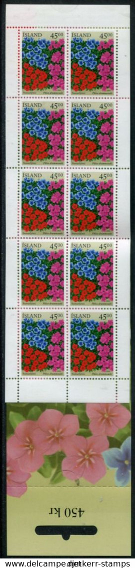 ICELAND  2003 Summer Flowers Booklet  MNH / **.  Michel 1028 MH - Carnets