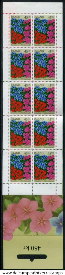 ICELAND  2003 Summer Flowers Booklet  MNH / **.  Michel 1028 MH - Booklets