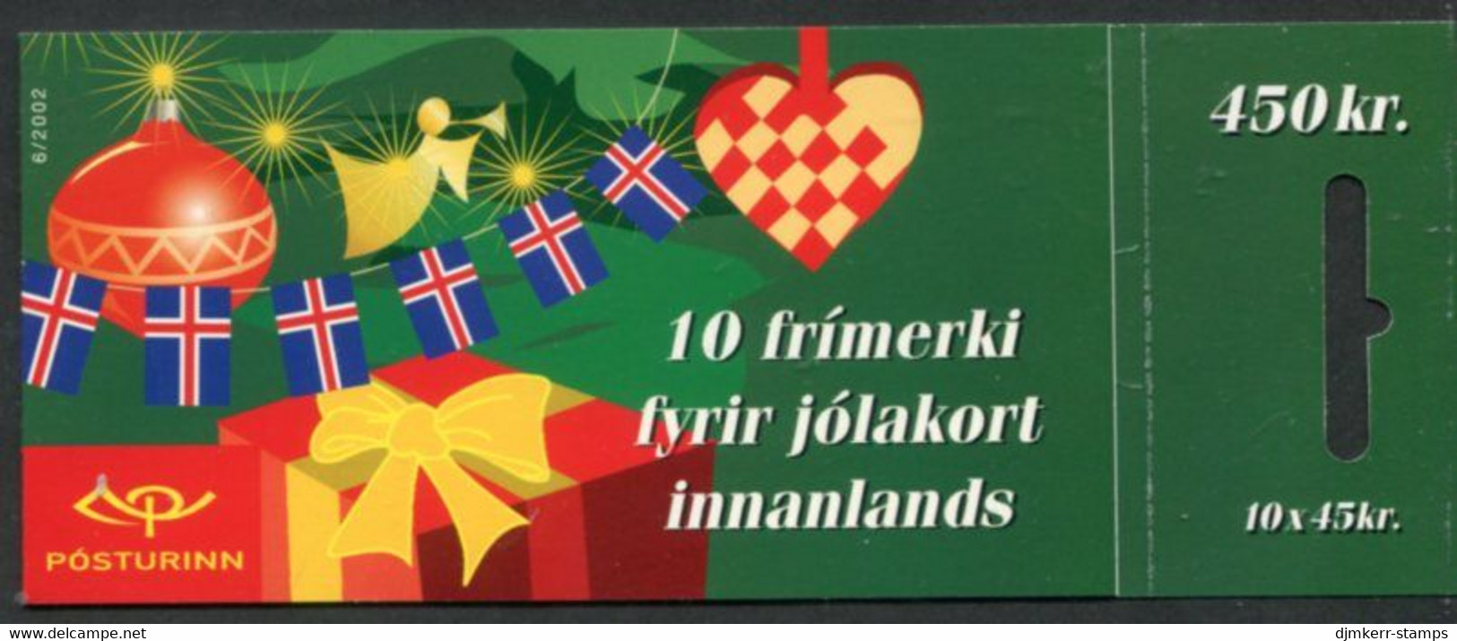 ICELAND  2002 Christmas Booklet  Cancelled.  Michel 1024 MH - Booklets