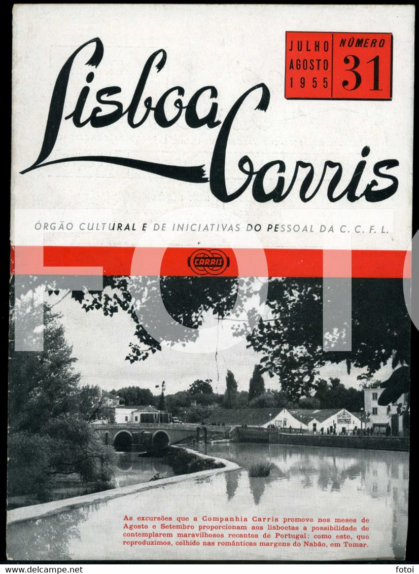 1955 REVISTA GAZETA DA CARRIS LISBOA CCFL PORTUGAL BUS AUTOCARRO - Zeitungen & Zeitschriften