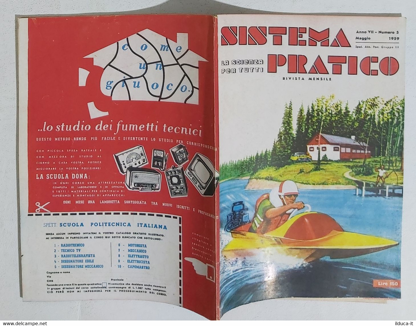 44604 SISTEMA PRATICO - Anno VII Nr 5 1959 - SOMMARIO - Textes Scientifiques