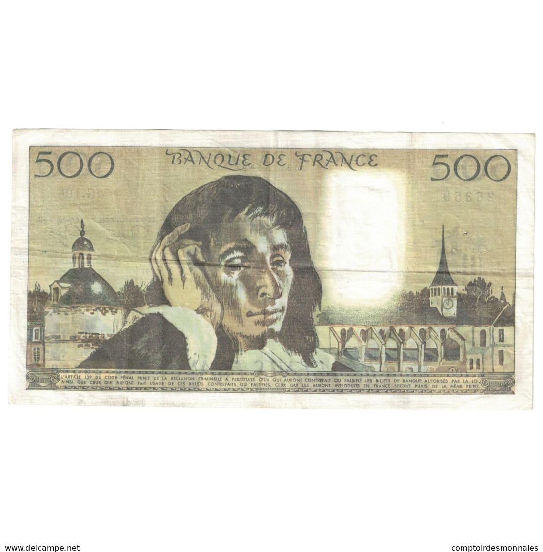 France, 500 Francs, Pascal, 1979, 1979-06-07, TTB, Fayette:71.19, KM:156d - 500 F 1968-1993 ''Pascal''