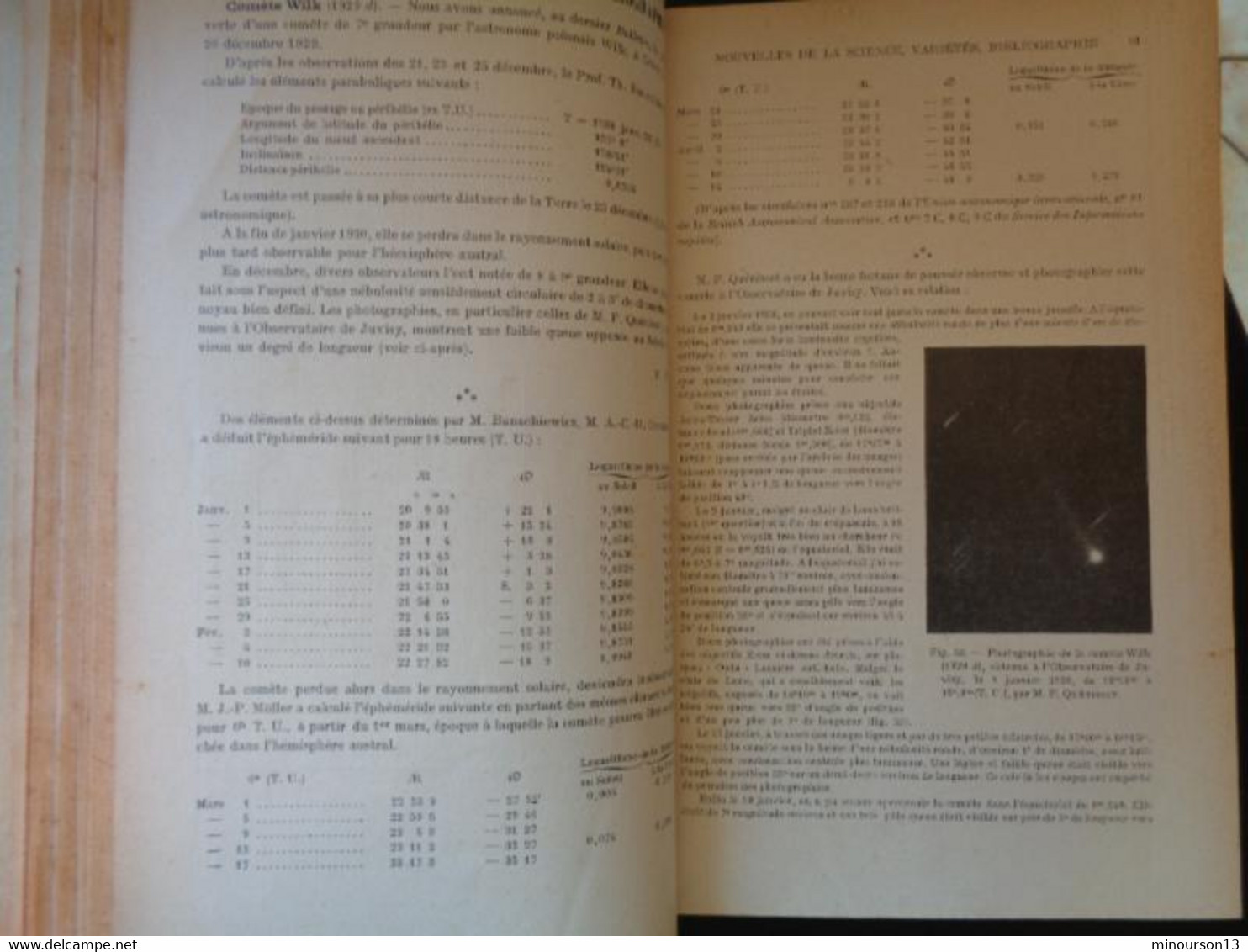 1930 - BULLETIN DE LA SOCIETE ASTRONOMIQUE DE FRANCE - Astronomia