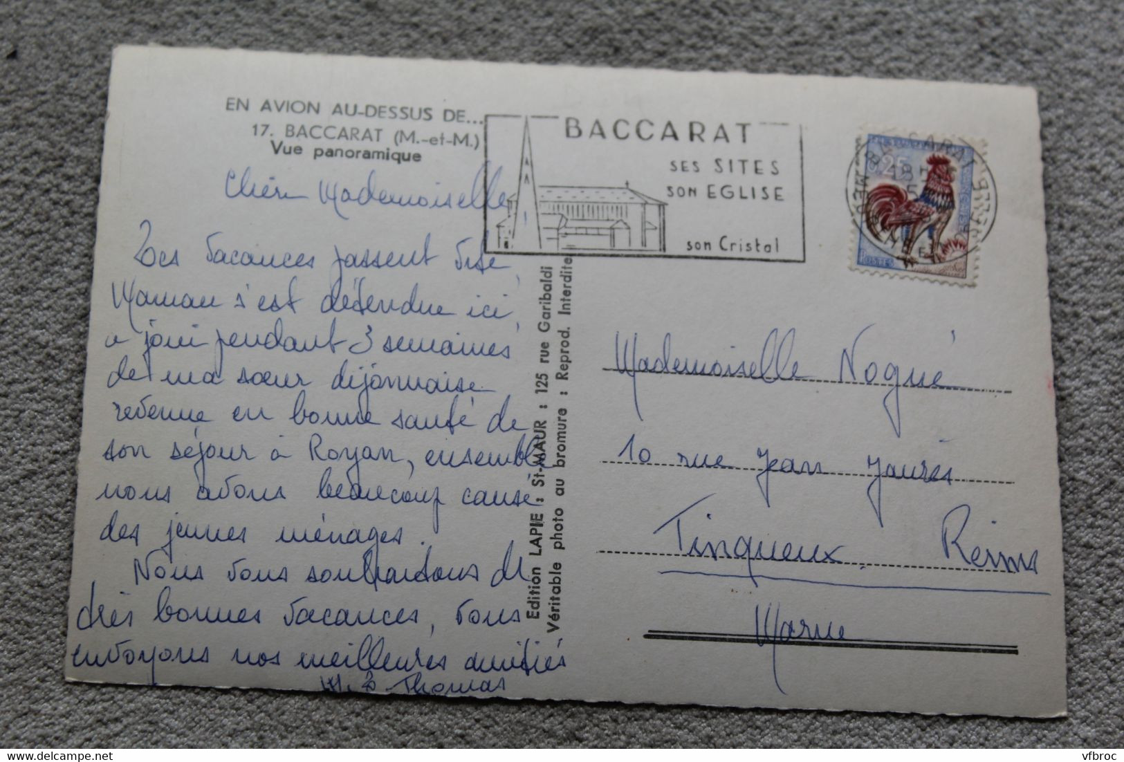 Cpm 1965, Baccarat, Vue Panoramique, Meurthe Et Moselle 54 - Baccarat