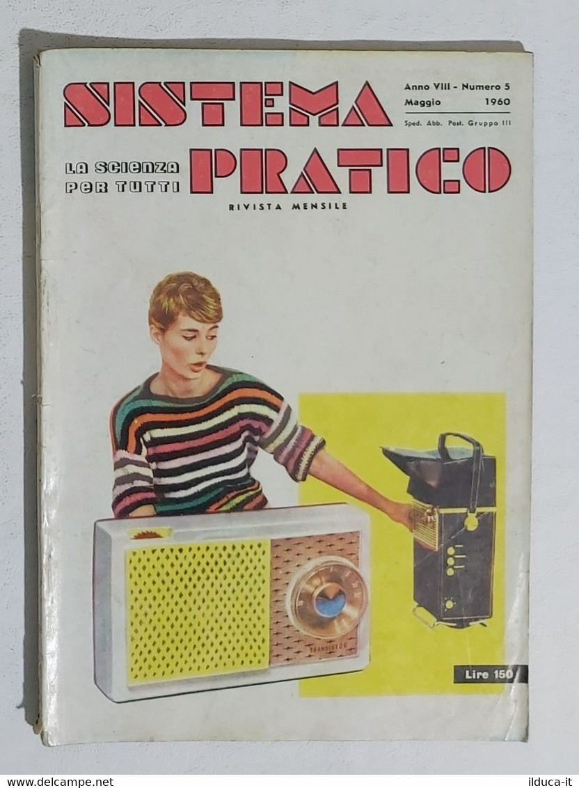 44616 SISTEMA PRATICO - Anno VIII Nr 5 1960 - SOMMARIO - Scientific Texts