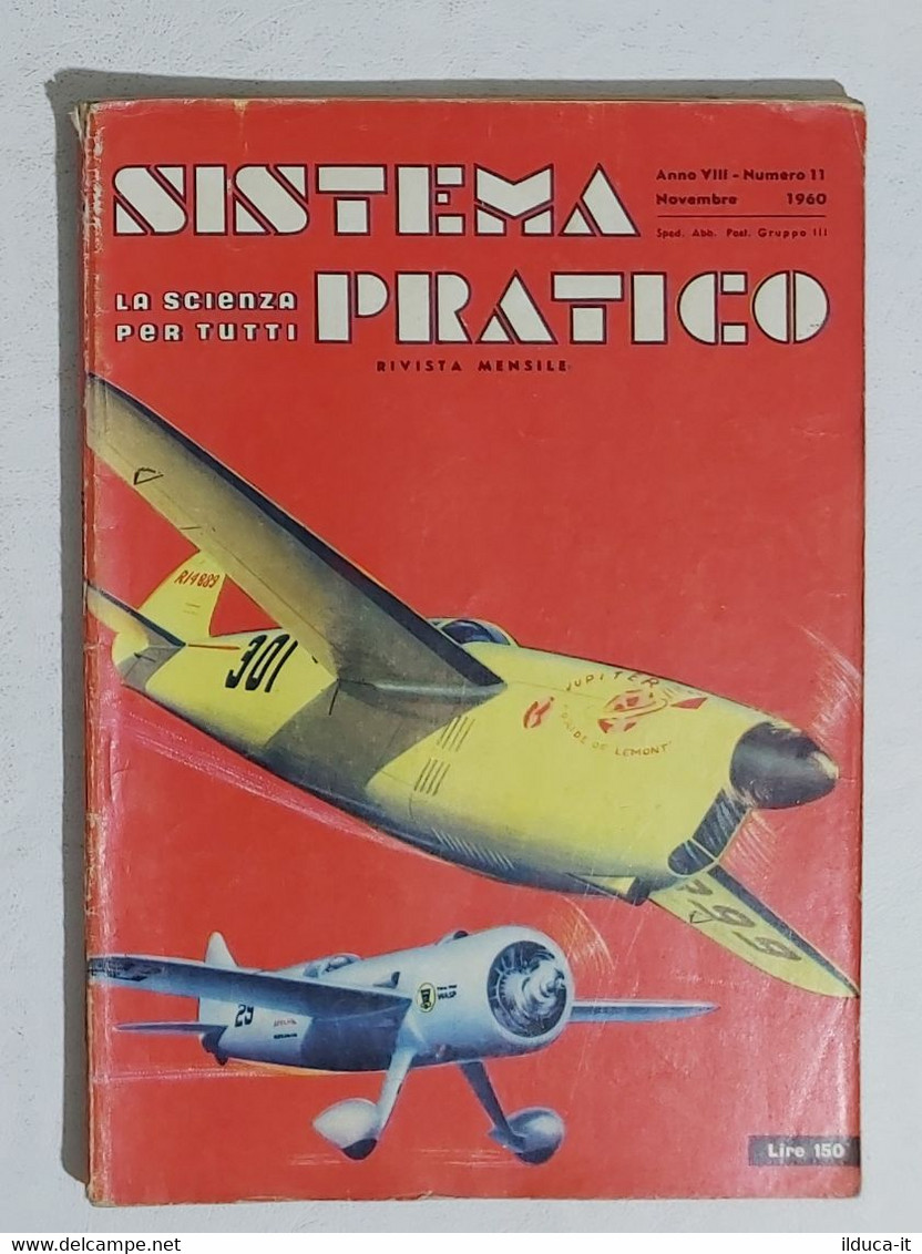 44620 SISTEMA PRATICO - Anno VIII Nr 11 1960 - SOMMARIO - Textos Científicos