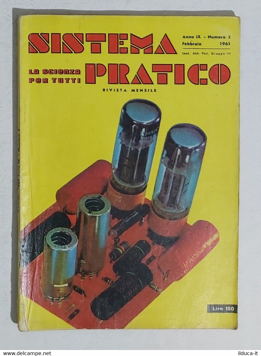 44621 SISTEMA PRATICO - Anno IX Nr 2 1961 - SOMMARIO - Textos Científicos