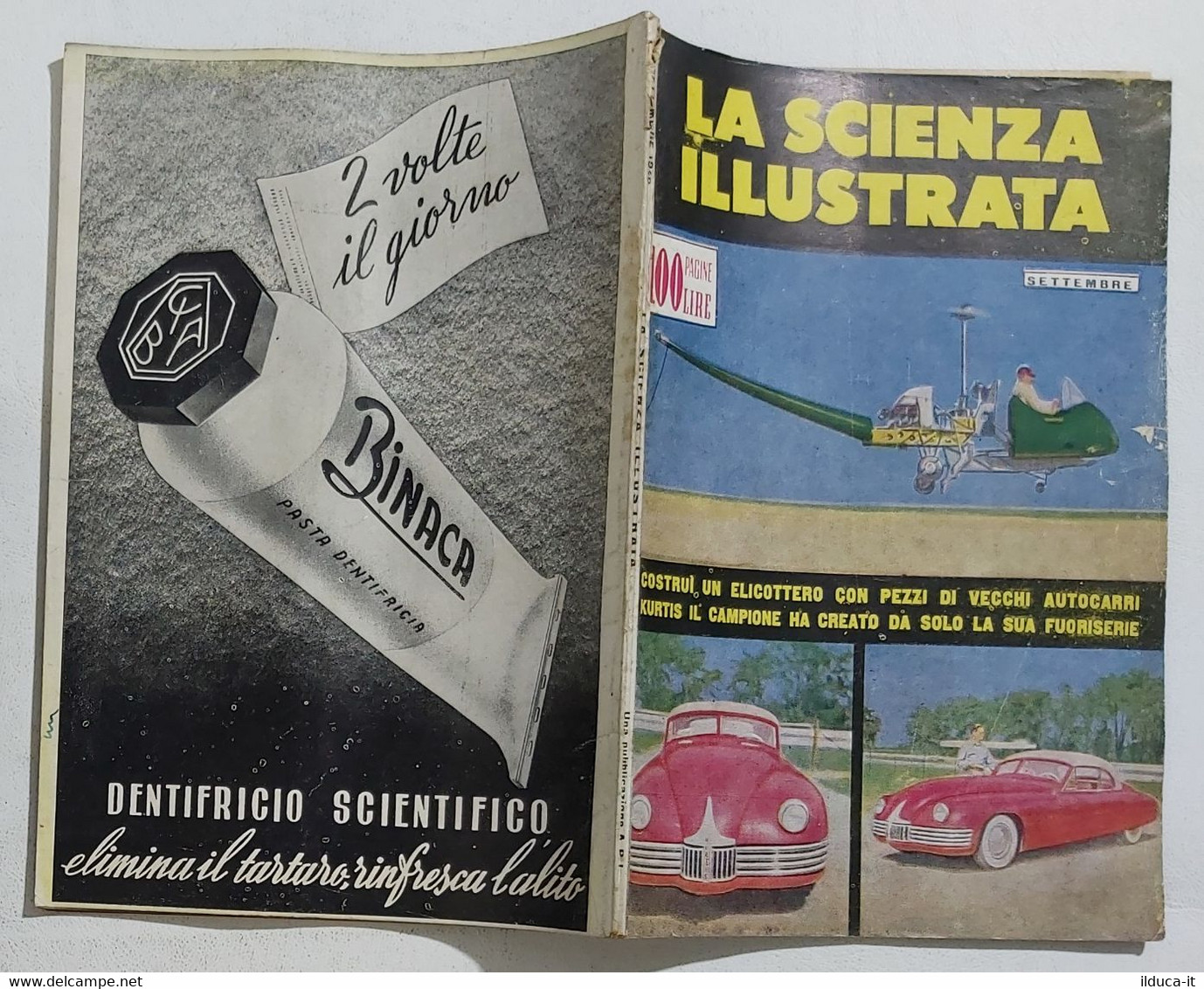 64334 La Scienza Illustrata - N. 4 1949 - Elicottero Kurtis (Foto Sommario) - Scientific Texts