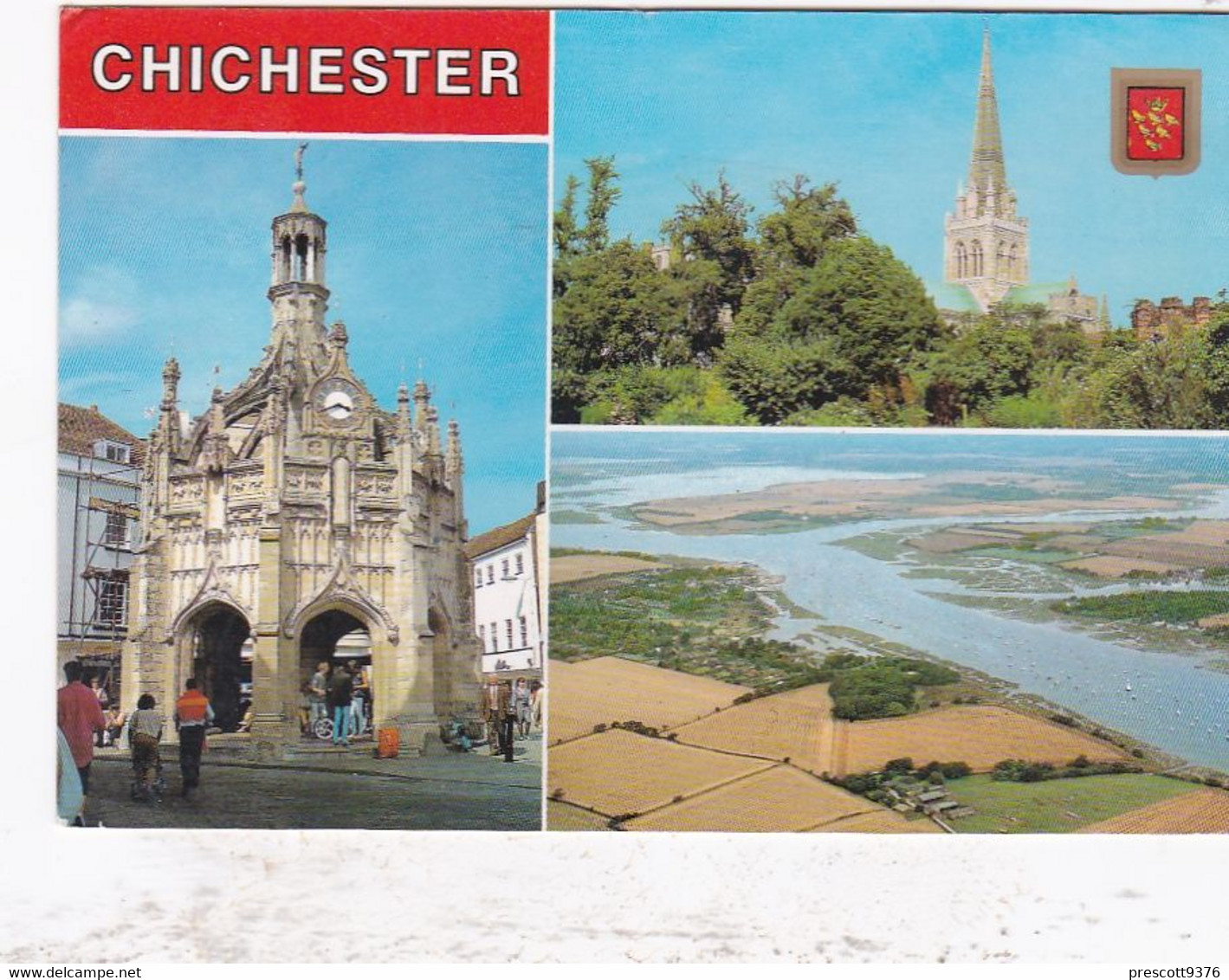 Chichester Multiview - Used Postcard - Sussex - Stamped - Chichester