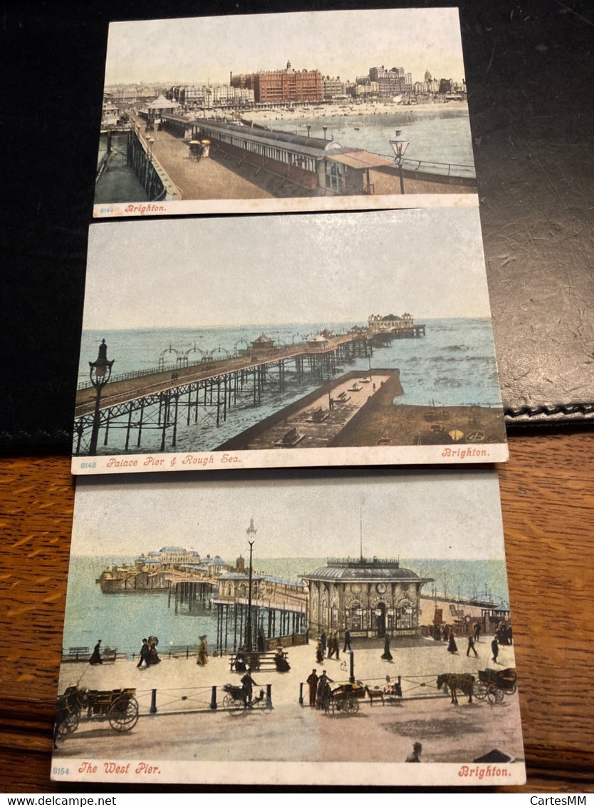 Brighton 3 Cards Palace Pier West Pier - Brighton