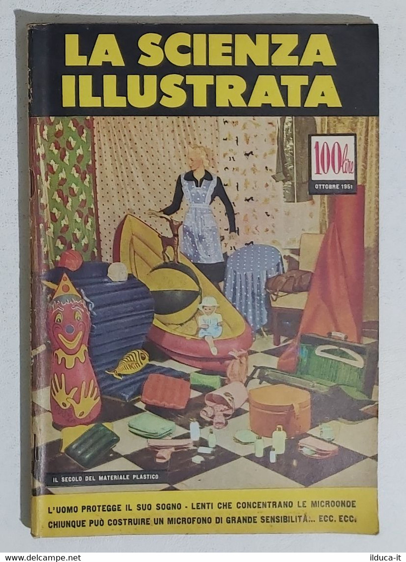 64345 La Scienza Illustrata - N. 10 1951 - Costruire Un Microfono (Sommario) - Wetenschappelijke Teksten