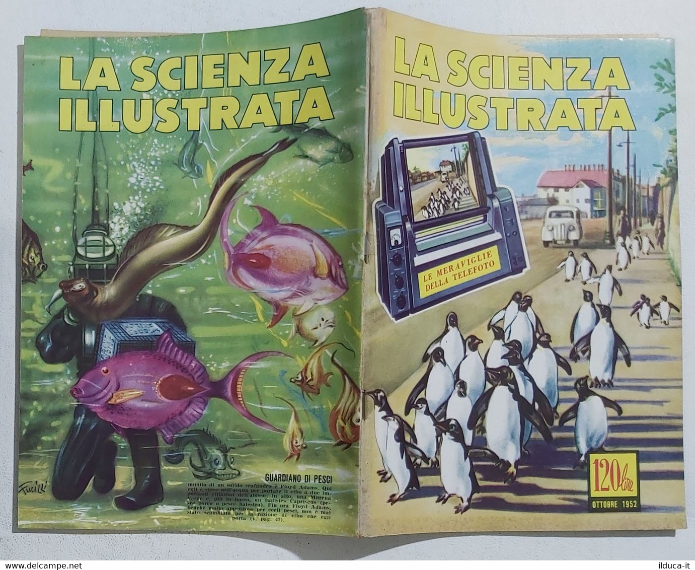 64357 La Scienza Illustrata - N. 10 1952 - Telefoto (Foto Sommario) - Textes Scientifiques