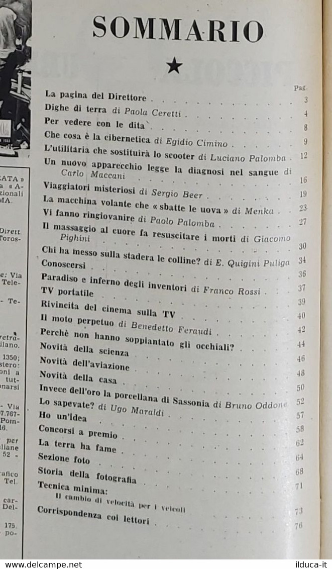 64362 La Scienza Illustrata - N. 3 1953-Utilitaria Sostituirà Scooter (Sommario) - Textos Científicos