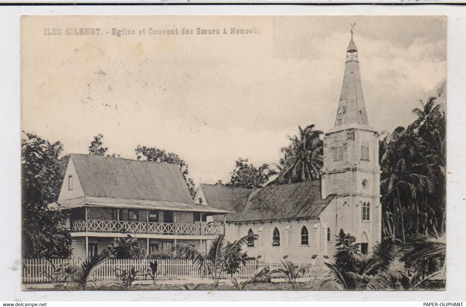 KIRIBATI - GILBERT - INSELN, NONOUTI, Kirche & Kloster, 1932 - Kiribati