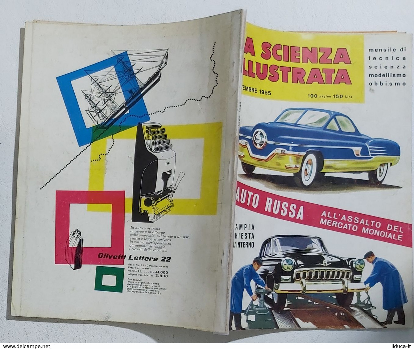 64380 La Scienza Illustrata - N. 11 1955 - L'auto Russa (Foto Sommario) - Textes Scientifiques